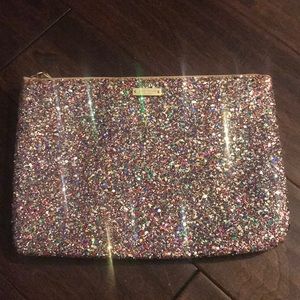 Kate Spade Glitter cosmetic case